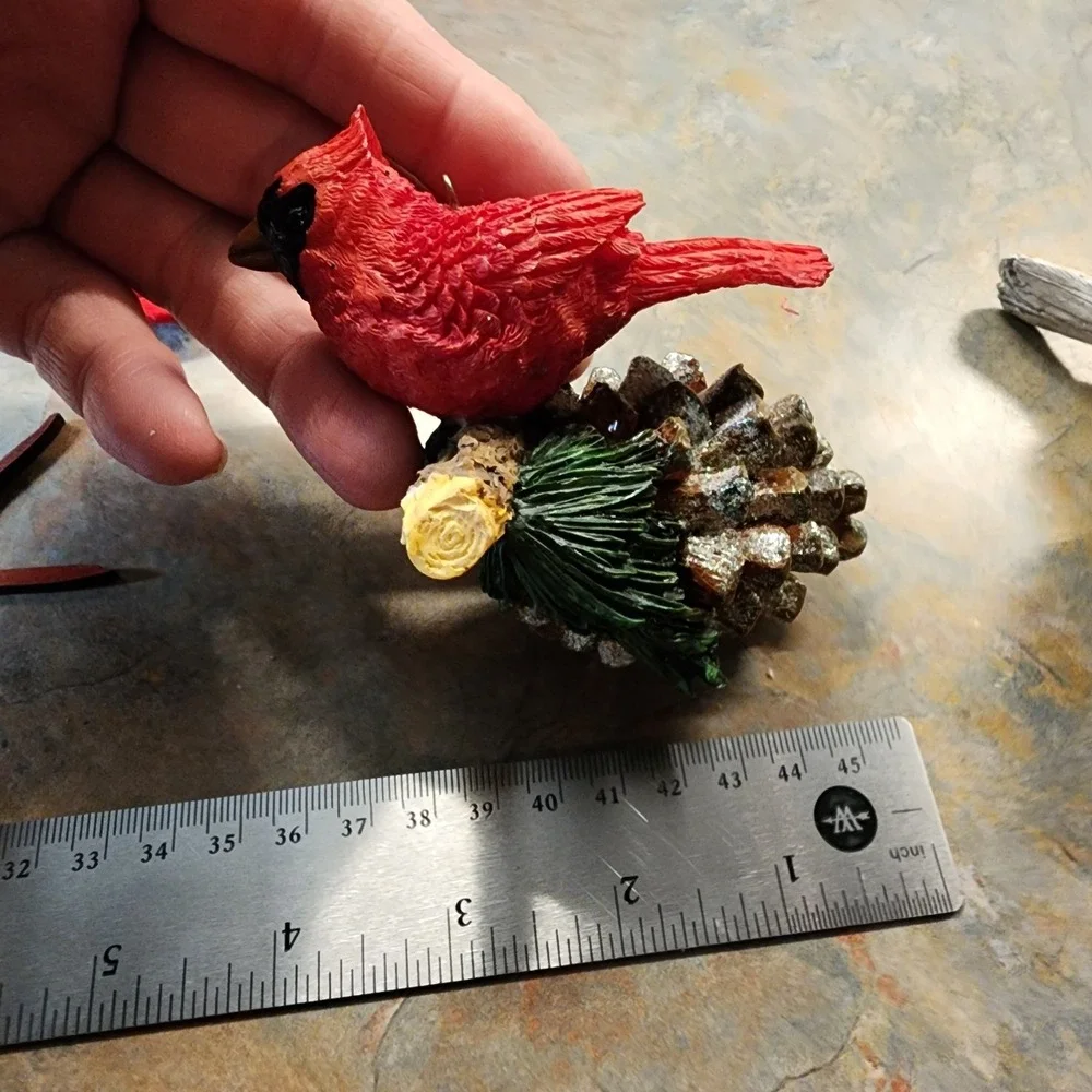 Lot Of 12 Vintage Red Cardinal Bird Ornaments/decor Christmas